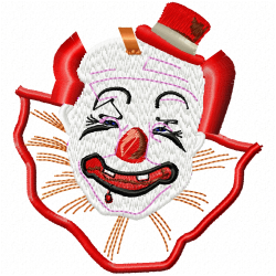 Joker Clowns Embroidery Design 9